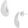 Argento Vivo Hammered Teardrop Earrings In Silver