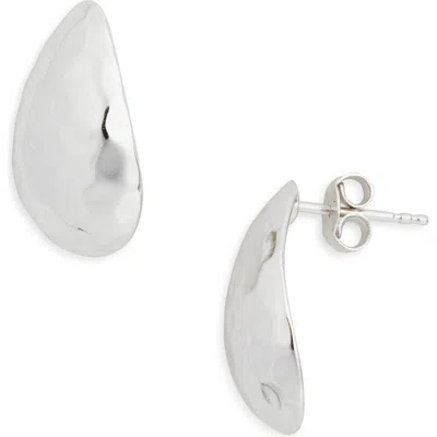 Argento Vivo Hammered Teardrop Earrings In Silver