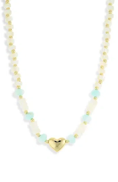 Argento Vivo Heart Necklace In Gold