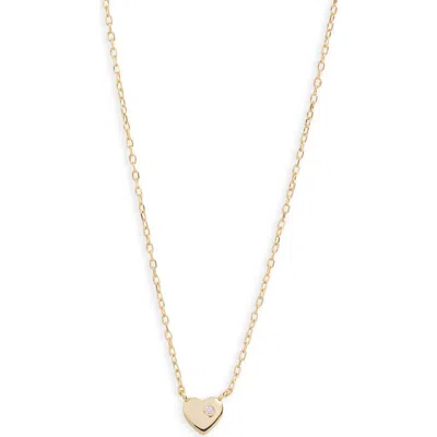 Argento Vivo Heart Pendant Necklace In Gold