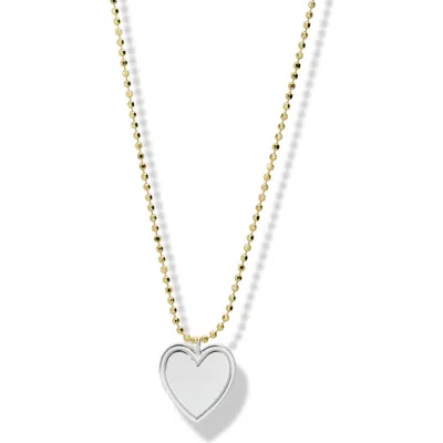 Argento Vivo Heart Pendant Necklace In Silver