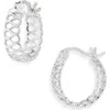 Argento Vivo Infinity Filigree Huggie Hoop Earrings In Metallic