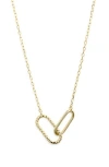 Argento Vivo Interlock Pendant Necklace In Gold