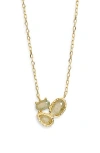 Argento Vivo Labradorite Cluster Pendant Necklace