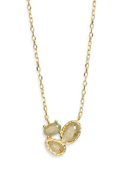 Argento Vivo Labradorite Cluster Pendant Necklace