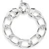 Argento Vivo Large Oval Chain Link Bracelet In Silver