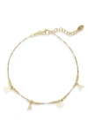 Argento Vivo 'mama' Dangle Line Bracelet In Gold