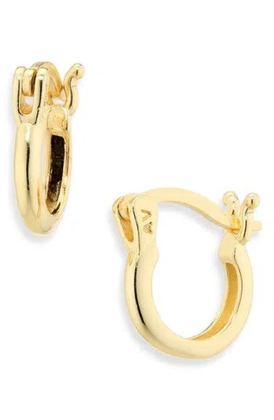 Argento Vivo Mini Huggie Hoop Earrings In Gold