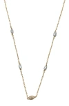 Argento Vivo Mini Station Fireball Necklace In Gold
