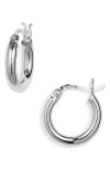 Argento Vivo Mini Tube Hoop Earrings