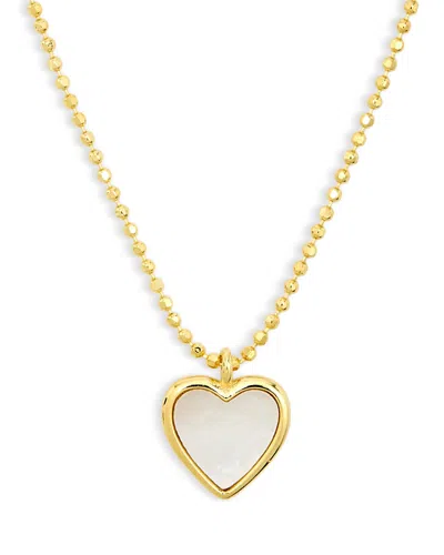 Argento Vivo Mother Of Pearl 18k Gold Plated Sterling Silver Necklace, 16-18