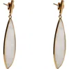 Argento Vivo Mother-of-pearl Bar Drop Earrings