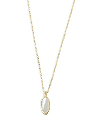 Argento Vivo Mother Of Pearl Pendant Necklace, 16-18 In Gold