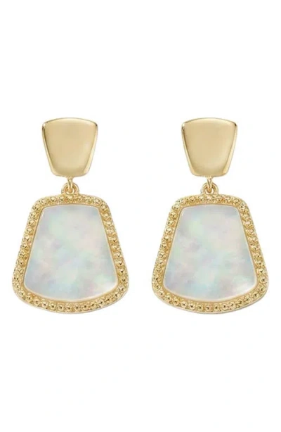Argento Vivo Mother-of-pearl Drop Earrings In Gold
