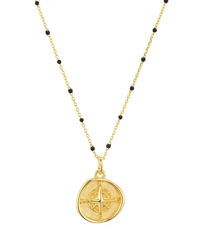 Argento Vivo North Star Pendant Necklace In 18k Gold-plated Sterling Silver, 16-18