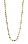Argento Vivo Oval Interlock Chain Necklace In Gold