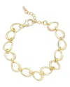 Argento Vivo Oval Link Bracelet In Gold
