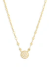 Argento Vivo Pavé Flat Link Necklace In Gold
