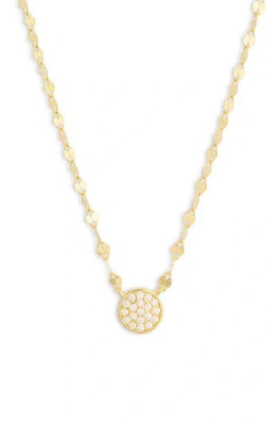 Argento Vivo Pavé Flat Link Necklace In Gold
