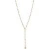 Argento Vivo Pear Cz Y-drop Necklace