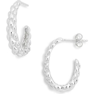 Argento Vivo Pinecone Hoop Earrings