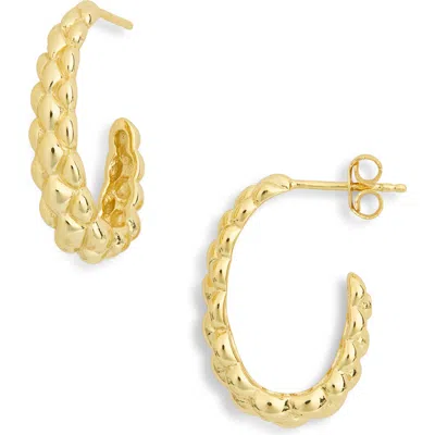 Argento Vivo Pinecone Hoop Earrings