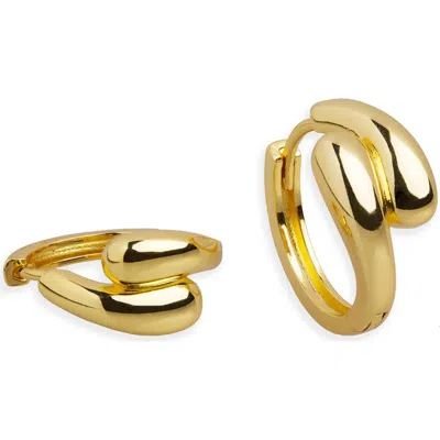 Argento Vivo Puffy Huggie Hoop Earrings In Gold