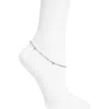 Argento Vivo Purple Stone Beaded Anklet