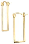 Argento Vivo Rectangle Hoop Earrings