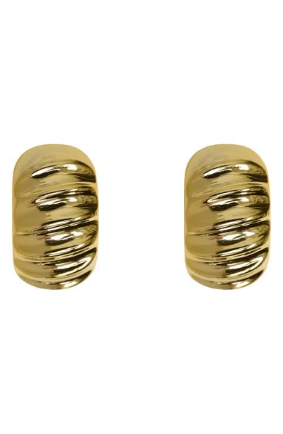 Argento Vivo Ripple Stud Earrings