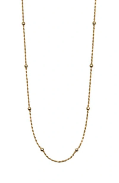 Argento Vivo Rope Chain Station Necklace