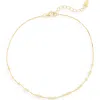 Argento Vivo Scattered Granulated Anklet In Gold