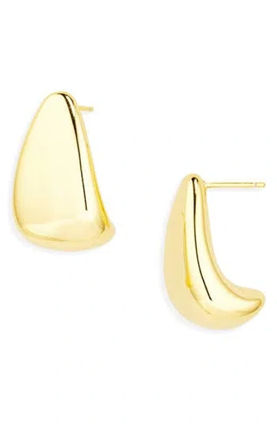 Argento Vivo Sculptural Hoop Earrings In Gold