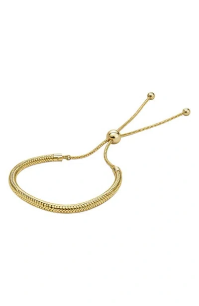 Argento Vivo Serpentine Chain Slider Bracelet In Gold