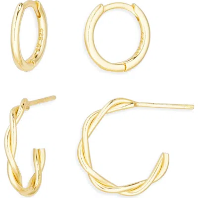 Argento Vivo Set Of 2 Hoop Earrings