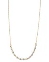 Argento Vivo Silver Cz Necklace In Gold