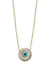 Argento Vivo Silver Cz Necklace In Gold