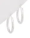 Argento Vivo Silver Fan Hoops