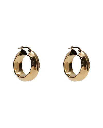 Argento Vivo Silver Hoop Earrings In Gold
