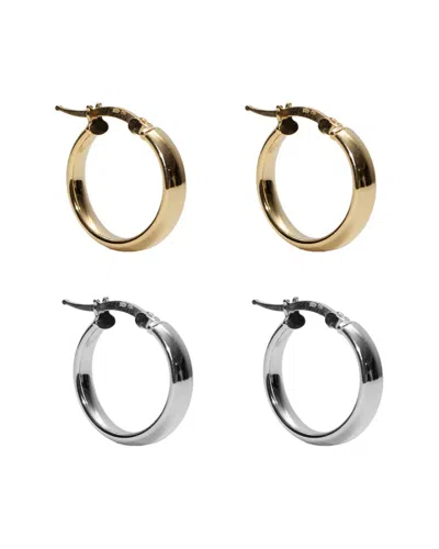 ARGENTO VIVO ARGENTO VIVO SILVER HOOP EARRINGS