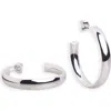 Argento Vivo Sterling Silver Hoop Earrings