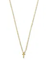 Argento Vivo Silver Initial Necklace In Gold