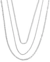 Argento Vivo Silver Necklace In Metallic