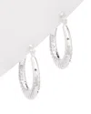 Argento Vivo Silver Rope Hoops