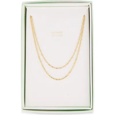 Argento Vivo Singapore Layered Necklace In Gold