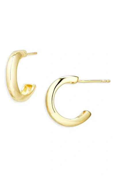 Argento Vivo Small Bar Scoop Hoop Earrings In Gold