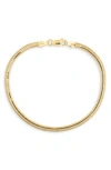 Argento Vivo Snake Chain Anklet In Gold