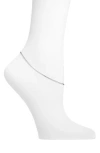 Argento Vivo Snake Chain Anklet In Silver
