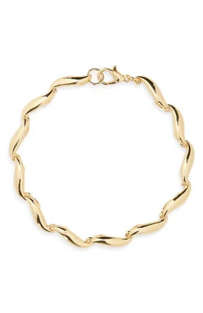 Argento Vivo Spiral Chain Bracelet In Gold