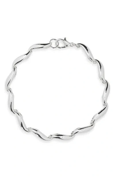 Argento Vivo Spiral Chain Bracelet In Silver